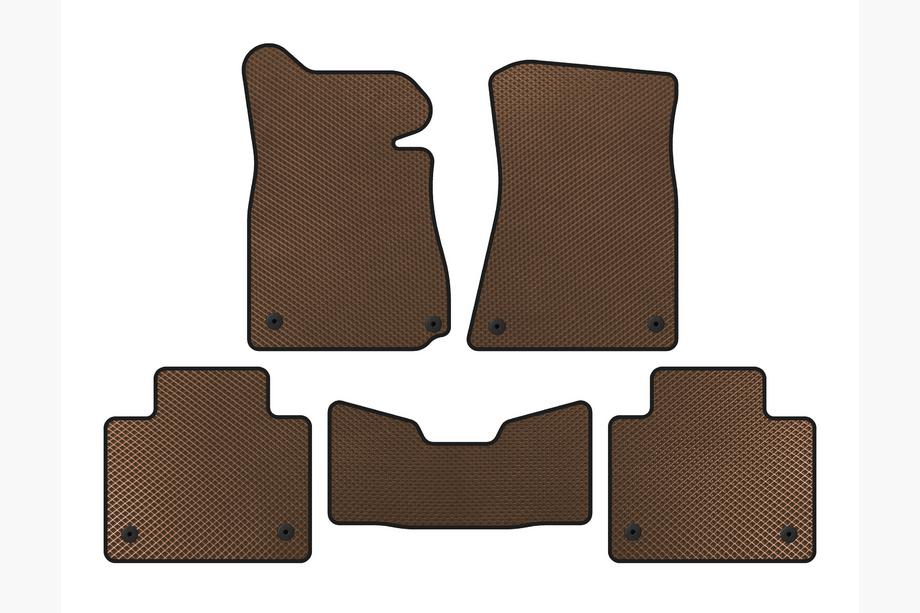 Lexus GS 2011-2020 EVA Fußmatten (2011-2015, SD, Kein Allrad, Braun) Image