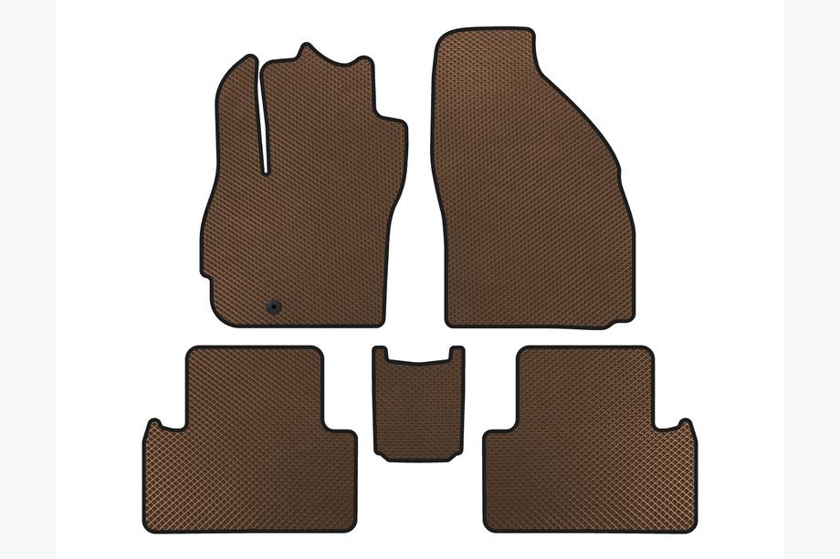 Mazda 5 2005-2009 EVA Fußmatten (2 Reihen, 7-Sitzer, Braun) Image