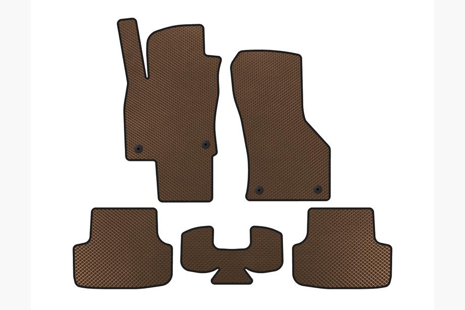 Seat Leon 2013-2020 EVA Fußmatten (Braun) Image