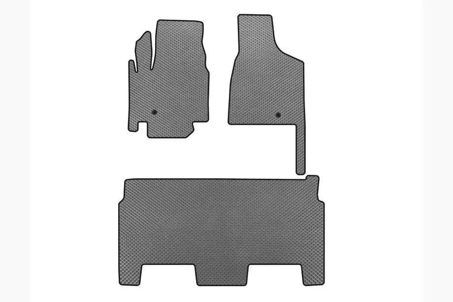 Dodge Grand Caravan V 2008-2020 EVA Fußmatten (2008-2020, 2 Reihen, 8-Sitzer/SXT-Ausstattung, Grau) Image
