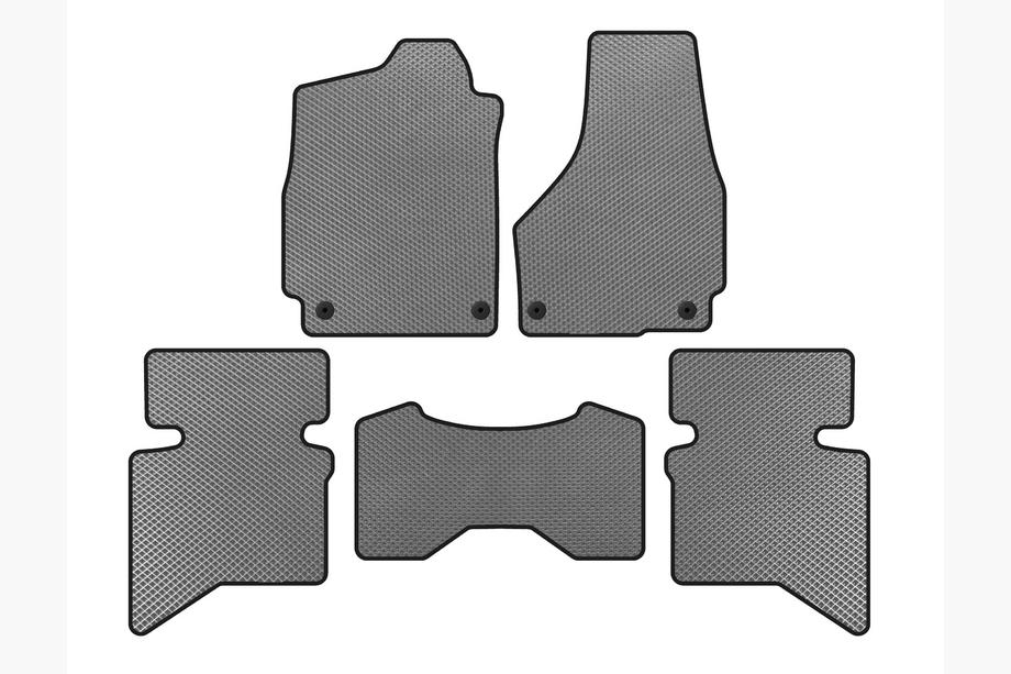 Dodge RAM (DS/DJ/D2) 2009–2024 EVA Fußmatten (2009+, 5-Sitzer/Doppelkabine, Grau) Image