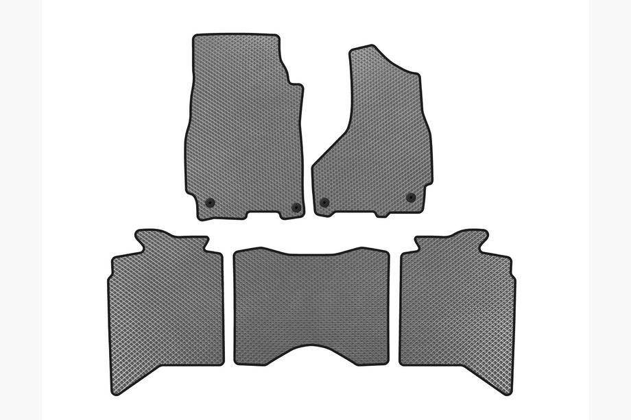 Dodge RAM (DS/DJ/D2) 2009–2024 EVA Fußmatten (2013+, 5-Sitzer, Grau) Image