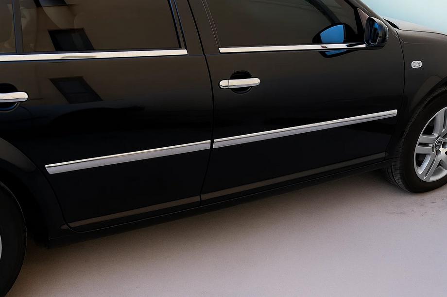 Volkswagen Bora 1998-2004 Fensterrahmen Zierleisten Edelstahl Aussen (4 Stk) Limousine Image
