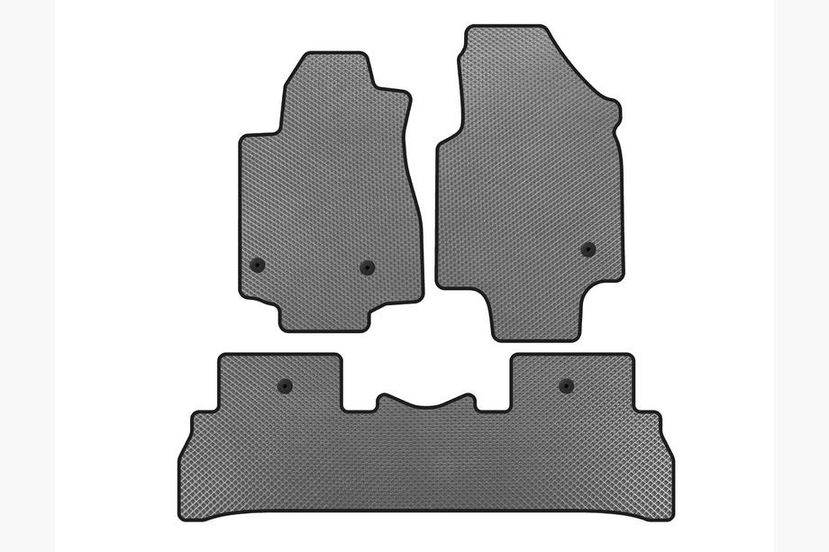Honda Pilot 2008-2015 EVA Fußmatten (2008-2012, 7-Sitzer, Grau) Image