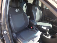 Hyundai Accent 2011-2017 Autositzbezüge (Kunstleder↗Stoff, Premium) Foto 16