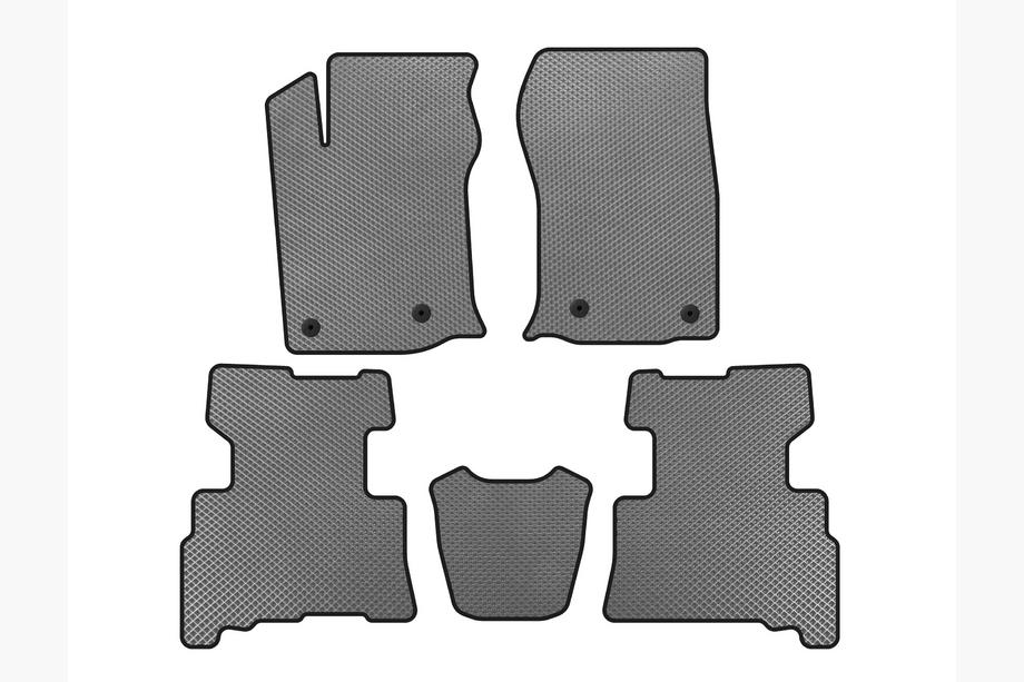 Toyota 4Runner 2009-2024 EVA Fußmatten (2 Reihen, 2014-2024, 7-Sitzer, Grau) Image