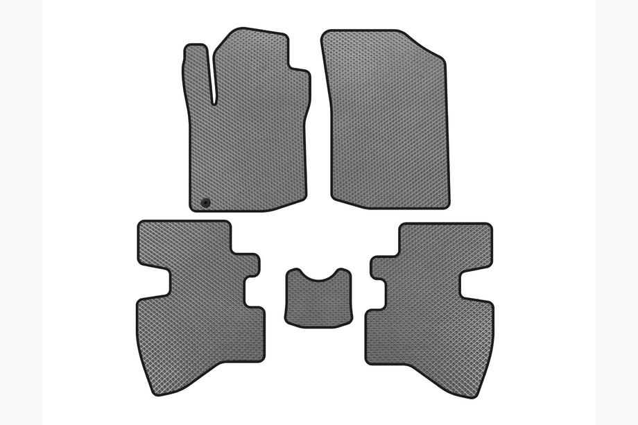 Toyota Aygo 2007-2014 EVA Fußmatten (2007-2009, HB, 3-Türer, Grau) Image