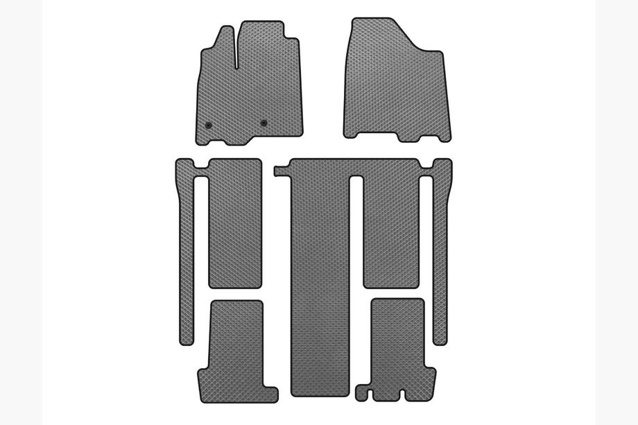 Toyota Sienna 2010-2020 EVA Fußmatten (3 Reihen, Grau) Image