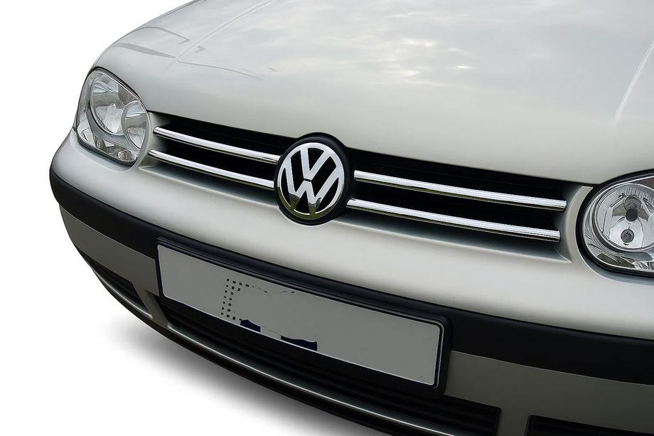Volkswagen Golf 4 1997-2006 Chrom Kühlergrill Blenden (4 Stk, Edelstahl) Image