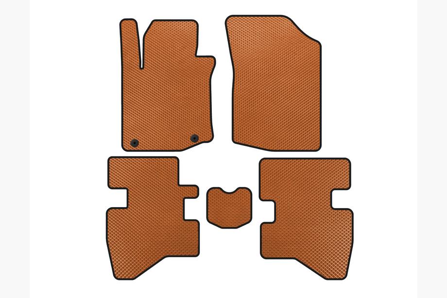 Citroen C-1 2005-2014 EVA Fußmatten (HB, Orange) Image