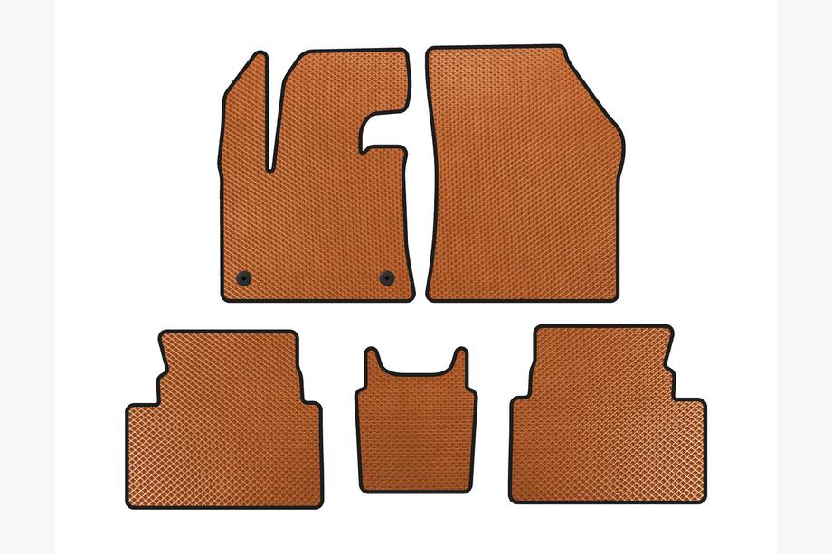 Citroen C5 Aircross 2017-2025 EVA Fußmatten (Boden-Gaspedal, Orange) Image