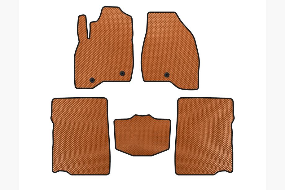 Ford Explorer 2011-2019 EVA Fußmatten (2017-2019, 2. Reihe, 7-Sitzer, Orange) Image