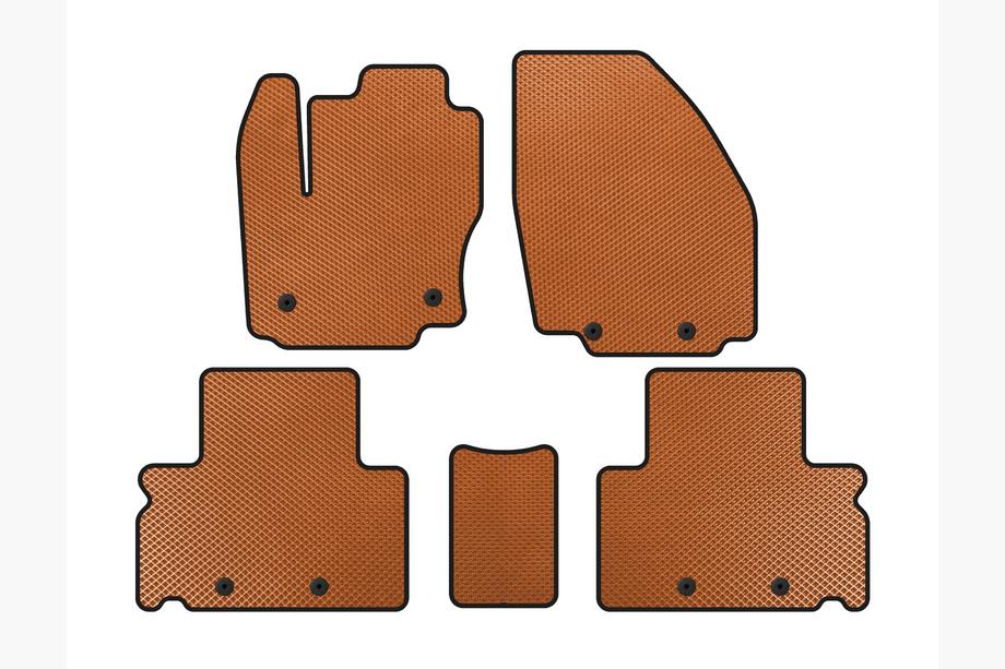 Ford S-Max 2007-2014 EVA Fußmatten (Orange) Image