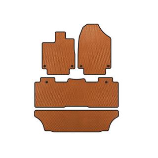EVA Fußmatten (3 Reihen, Orange)