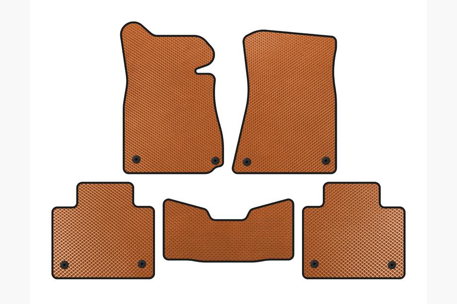 Lexus GS 2011-2020 EVA Fußmatten (2011-2015, SD, Kein Allrad, Orange) Image