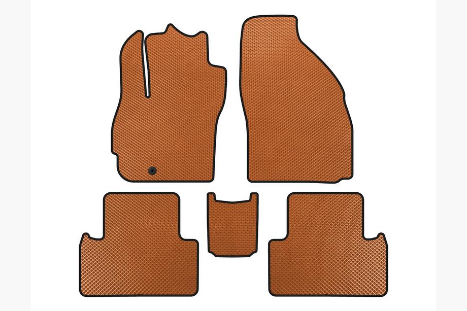 Mazda 5 2005-2009 EVA Fußmatten (2 Reihen, 7-Sitzer, Orange) Image