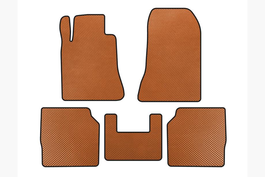 Mercedes S-class W140 1991-1998 EVA Fußmatten (SD, Langversion, Orange) Image
