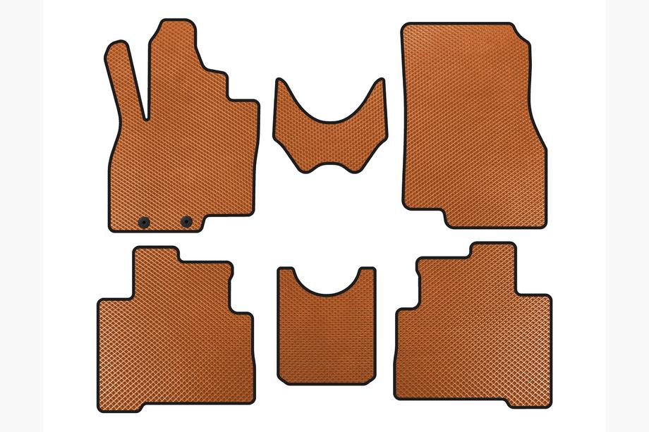 Mitsubishi Grandis 2003-2011 EVA Fußmatten (2 Reihen, Orange) Image