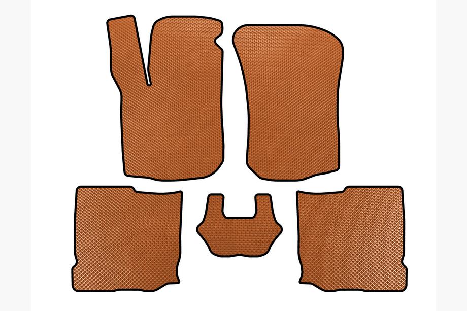Seat Leon 1999-2005 EVA Fußmatten (Schrägheck, 5-türig, Orange) Image