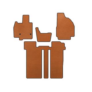 EVA Fußmatten (2 Reihen, 6-Sitzer, Orange)