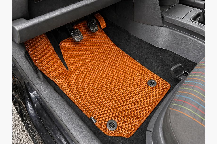 Volkswagen Polo 2001-2009 EVA Fußmatten (HB, 3/5-türig, Orange) Image
