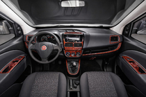 Fiat Doblo II 2010-2022 Armaturenbrett Abdeckungen (2010-2015) Carbon Foto 1