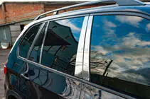 BMW X5 E70 2007-2013 Edelstahl Türsäulen Zierleisten Foto 2