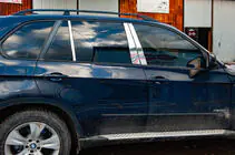 BMW X5 E70 2007-2013 Edelstahl Türsäulen Zierleisten Foto 1