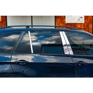 Edelstahl Türsäulen Zierleisten BMW X5 E70 2007-2013 Foto 4