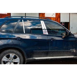 Edelstahl Türsäulen Zierleisten BMW X5 E70 2007-2013 Foto 1