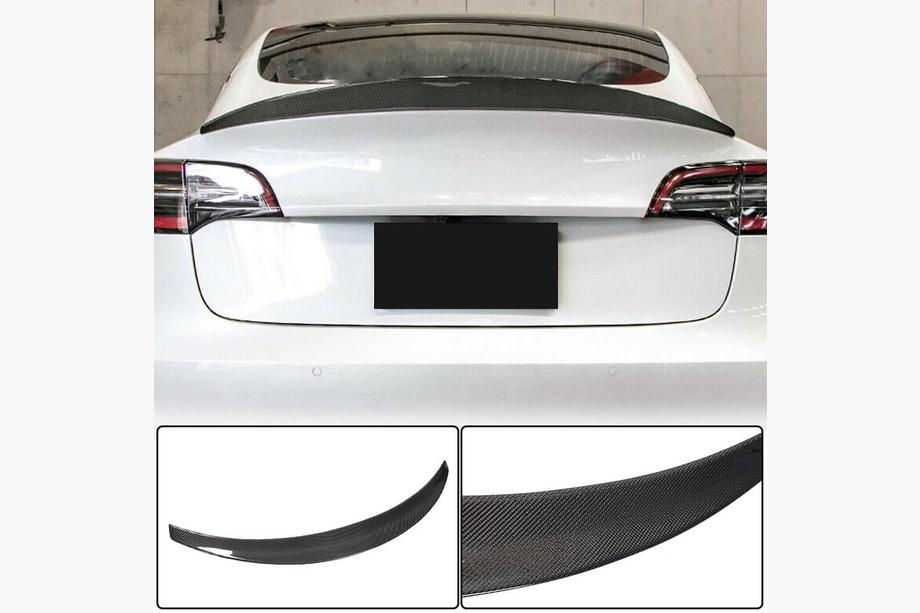 Tesla Model 3 2017- Heckspoiler V10 (2017-2023, Carbon) Image