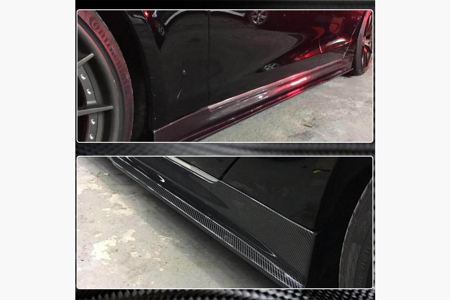 Tesla Model S 2012– Einstiegsleisten V1 (2014-2021, Carbon) Foto 4