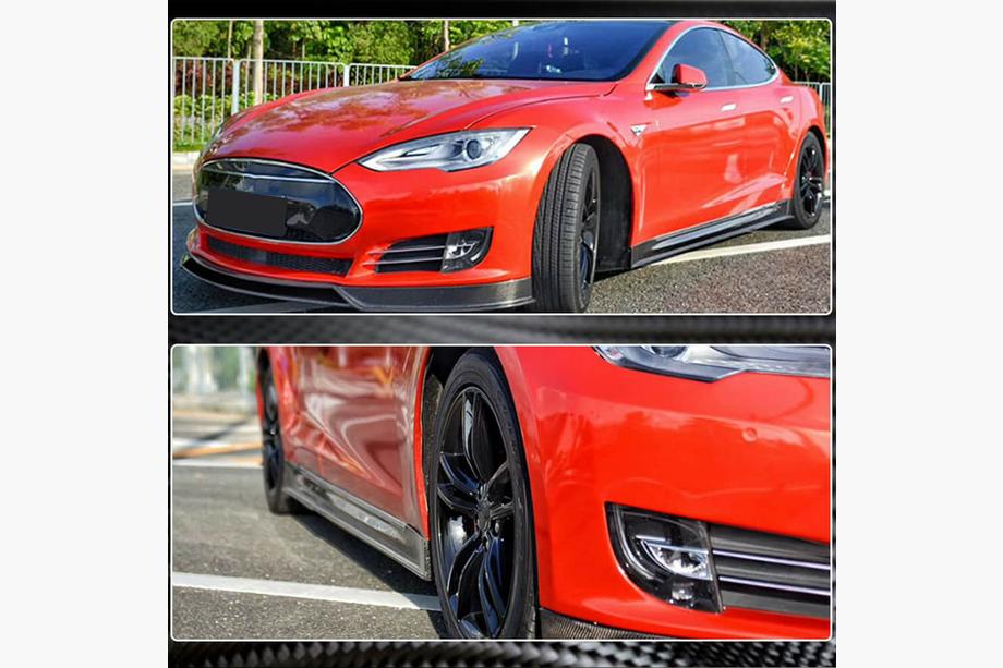 Tesla Model S 2012– Carbon Einstiegsleisten V3 (2014-2020) Foto 3