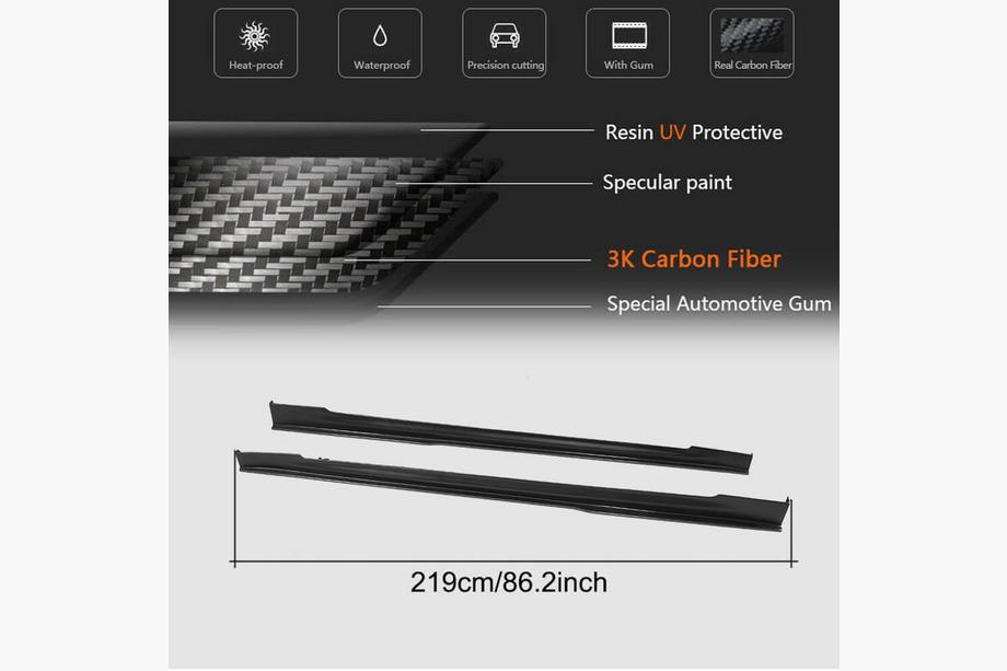 Tesla Model S 2012– Carbon Einstiegsleisten V3 (2014-2020) Foto 5