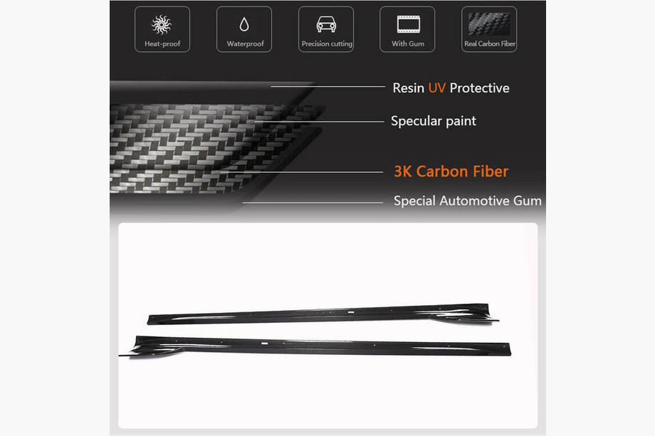 Tesla Model S 2012– Einstiegsleisten (2021+, Carbon) Foto 3