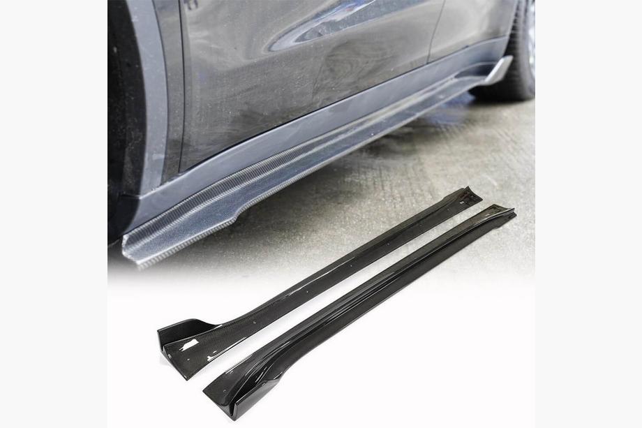 Tesla Model Y 2020- Schwellerabdeckungen V1 (2020-2025, Carbon) Image