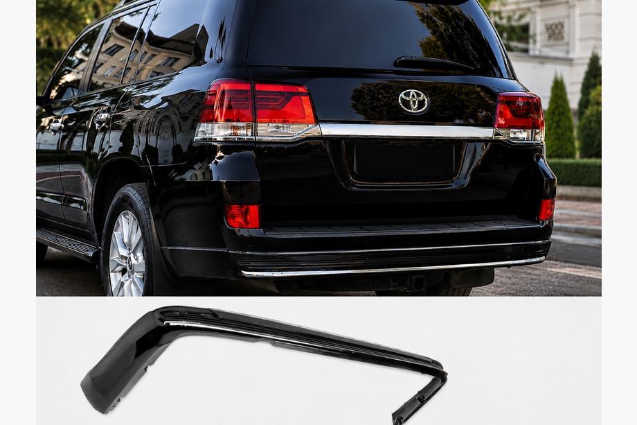 Toyota Land Cruiser 200 2007-2021 Heckblende mit Chrom 2016↗ (Executive 2019/2021) Weiß Image