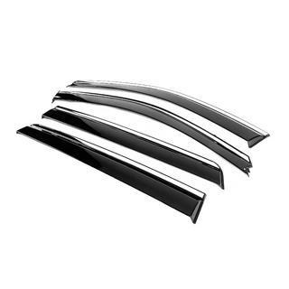 Windabweiser mit Chromleiste Niken Luxury (4 Stk) Hyundai Santa Fe 2 2006-2012 Foto 2