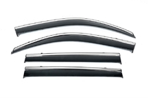 Hyundai Santa Fe 4 2018-2023 Windabweiser mit Chromleiste Niken Luxury (2020-2023, 4 Stk) Foto 1