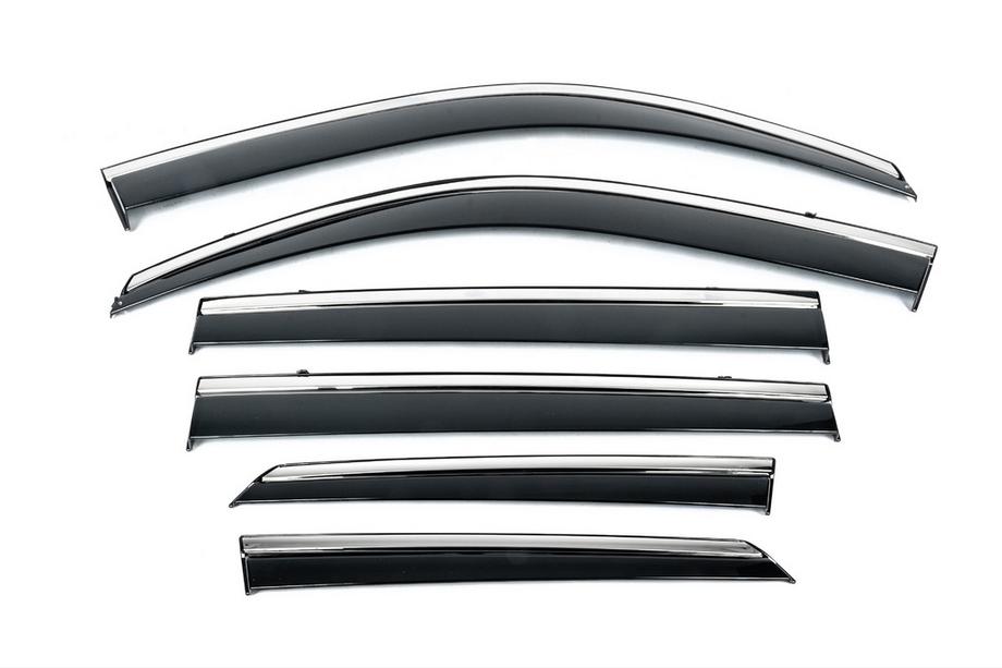 Hyundai Santa Fe 4 2018-2023 Niken Luxury Chrom-Windabweiser (2020-2023, 6 Stk) Image