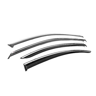 Windabweiser mit Chromleiste Niken Luxury (4 Stk) Lexus ES 2006-2011 Foto 3