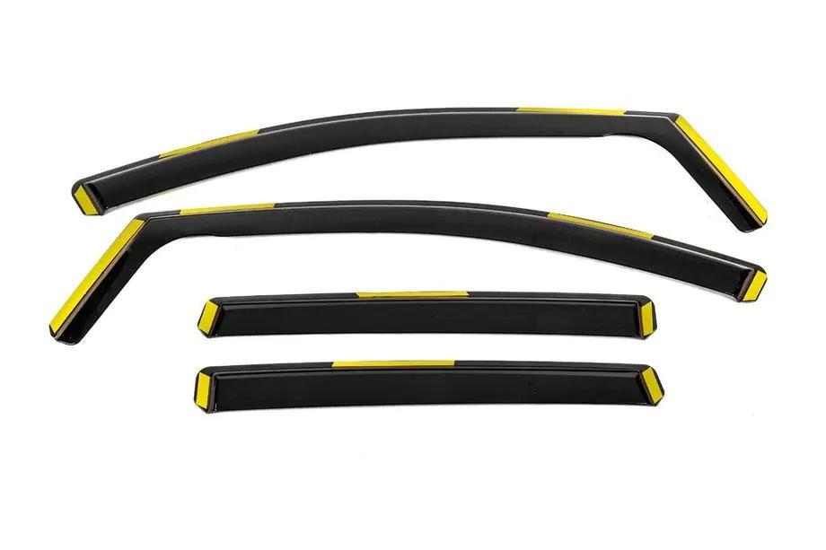 Honda Civic Sedan VIII 2006-2011 Windabweiser zum Einstecken Niken Luxury (4 Stk) Image