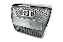 Audi A6 C6 2004-2011 Frontgrill RS-Style (Grau mit Chrom) Foto 7