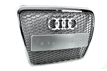 Audi A6 C6 2004-2011 Frontgrill RS-Style (Grau mit Chrom) Foto 6