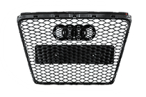 Audi A6 C6 2004-2011 Frontgrill RS-Style (Grau mit Chrom) Foto 8