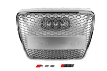 Audi A6 C6 2004-2011 Frontgrill RS-Style (Grau mit Chrom) Foto 1