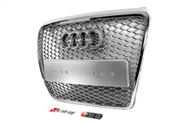 Audi A6 C6 2004-2011 Frontgrill RS-Style (Grau mit Chrom) Foto 3