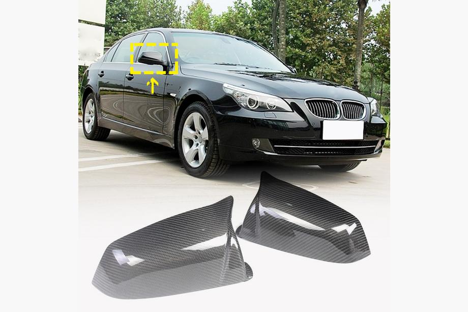 BMW 5 Series E60/E61 2003-2010 Spiegelabdeckungen (für 2007-2010, Carbon) Image