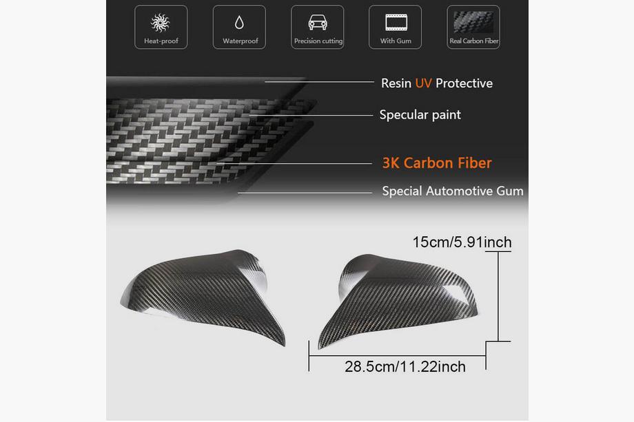 BMW 4 Series F32/F33/F36 2012-2020 Spiegelkappen V2 (für F82/F83, Carbon) Foto 5