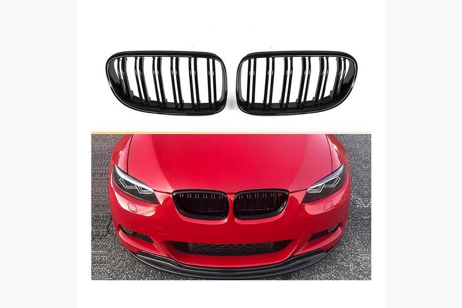 BMW 3 Series E92/E93 2006–2013 M-Look Nieren (für 2007-2010 non-M / 2008-2013 M3, Schwarz Glanz) Foto 2